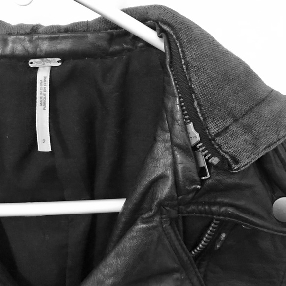 Free People Faux Leather Moto Jacket - Picture 4 of 4